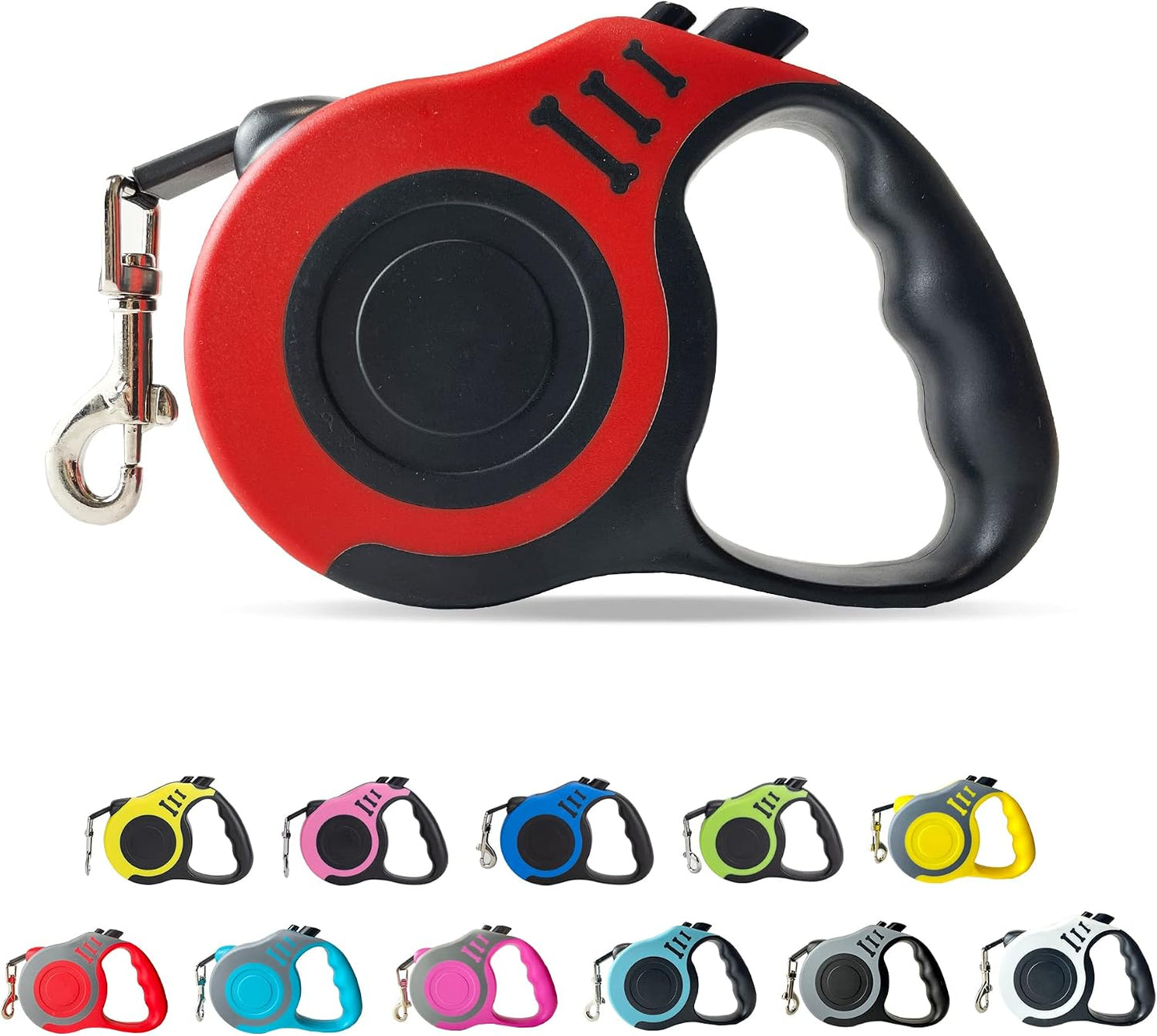 Retractable Dog Leash Automatic Telescopic Tractor Dog Tape, Pet Tape 10/16 FT Durable and Convenient, with Non-Slip Handle, Suitable for Small and Medium-Sized Dogs Blue