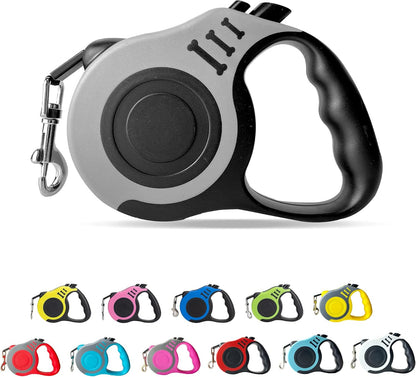 Retractable Dog Leash Automatic Telescopic Tractor Dog Tape, Pet Tape 10/16 FT Durable and Convenient, with Non-Slip Handle, Suitable for Small and Medium-Sized Dogs Blue