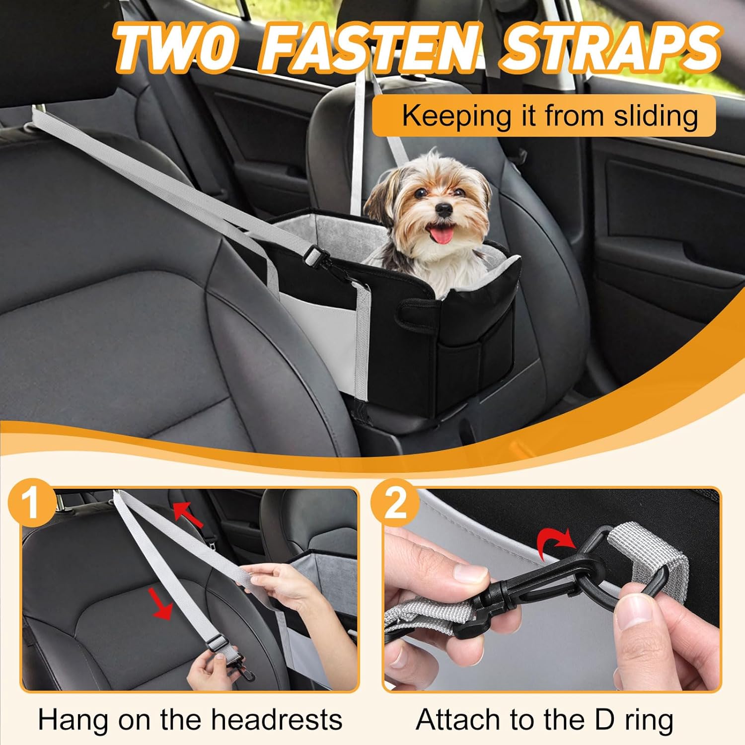 Portable Dog Car Seat for Small Dogs