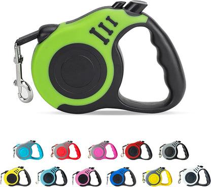 Retractable Dog Leash Automatic Telescopic Tractor Dog Tape, Pet Tape 10/16 FT Durable and Convenient, with Non-Slip Handle, Suitable for Small and Medium-Sized Dogs Blue
