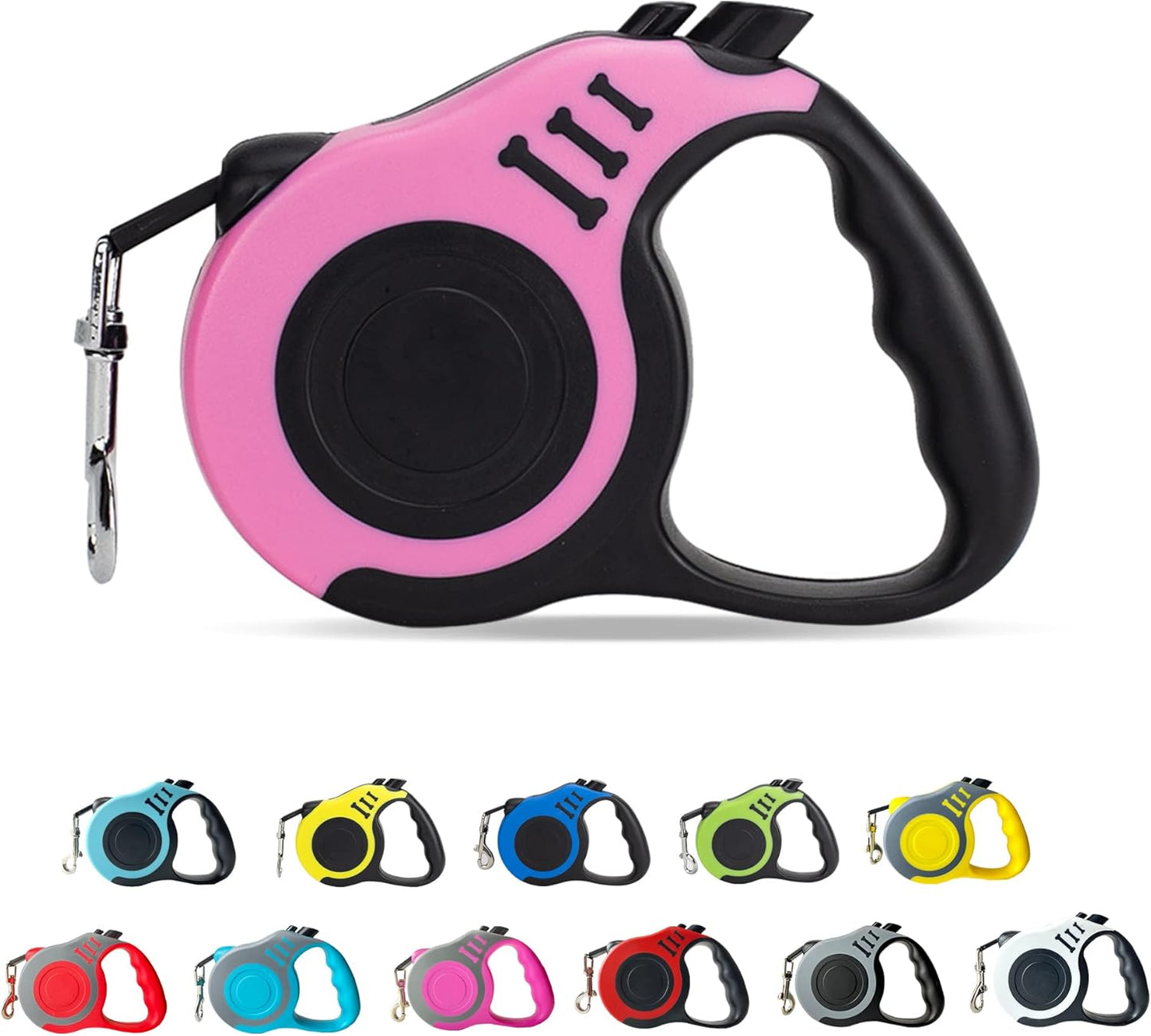 Retractable Dog Leash Automatic Telescopic Tractor Dog Tape, Pet Tape 10/16 FT Durable and Convenient, with Non-Slip Handle, Suitable for Small and Medium-Sized Dogs Blue