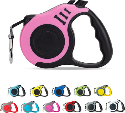 Retractable Dog Leash Automatic Telescopic Tractor Dog Tape, Pet Tape 10/16 FT Durable and Convenient, with Non-Slip Handle, Suitable for Small and Medium-Sized Dogs Blue