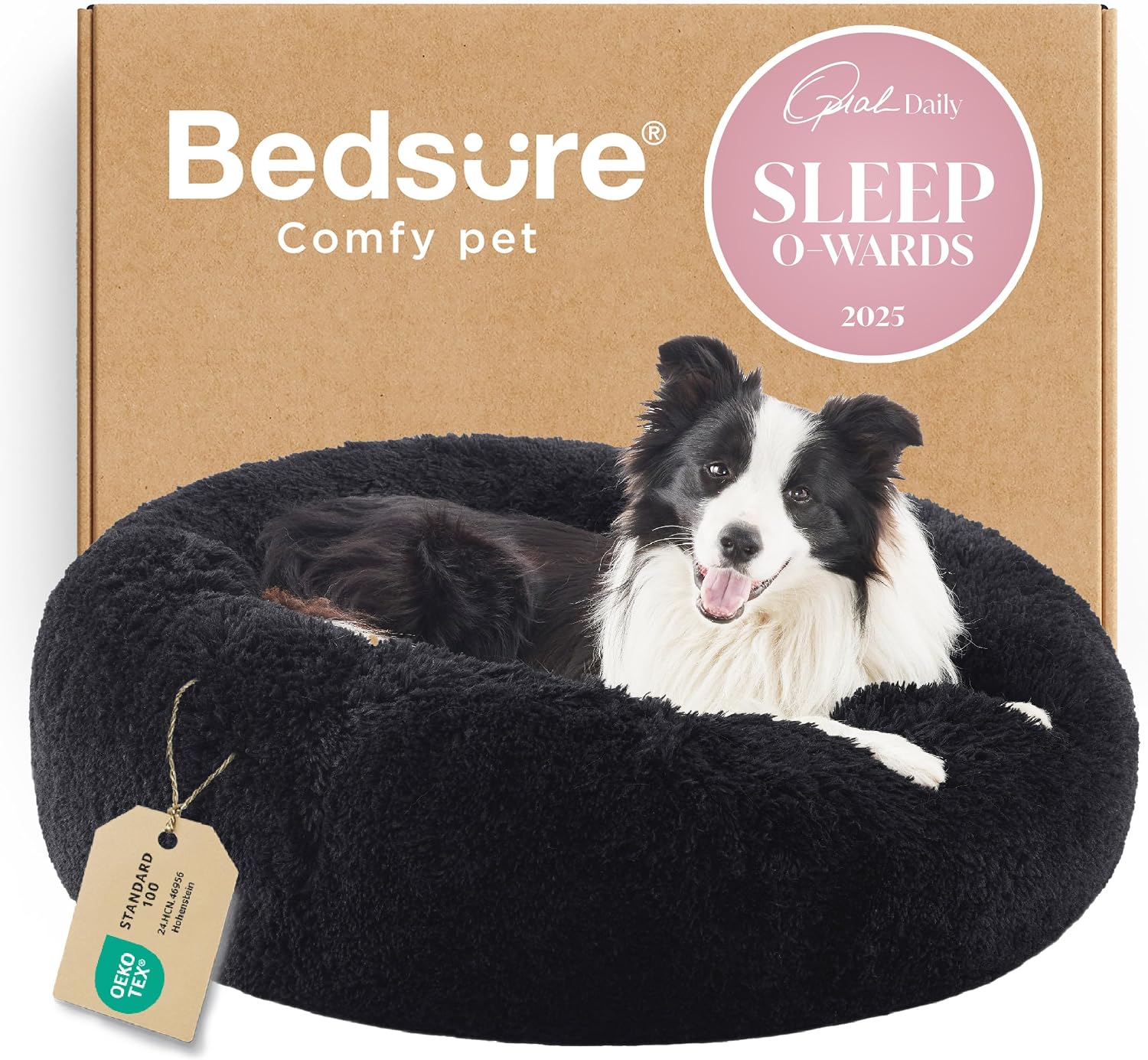 Faux Fur Orthopedic Human Dog Bed