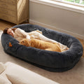 Faux Fur Orthopedic Human Dog Bed